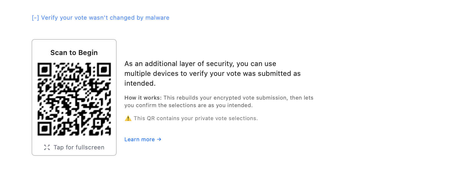 SIV interface for confirming selections on a second device